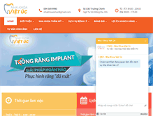 Tablet Screenshot of nhakhoavietuc.com